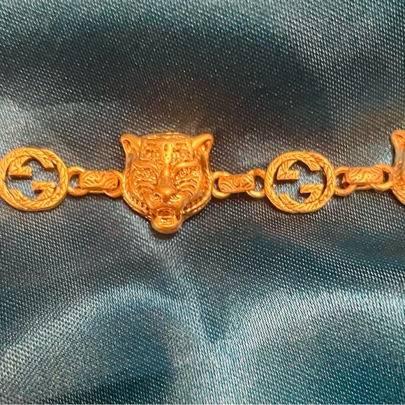 COPY Stunning Authentic Gucci GG Angry Cat bracelet - Picture 2 of 8